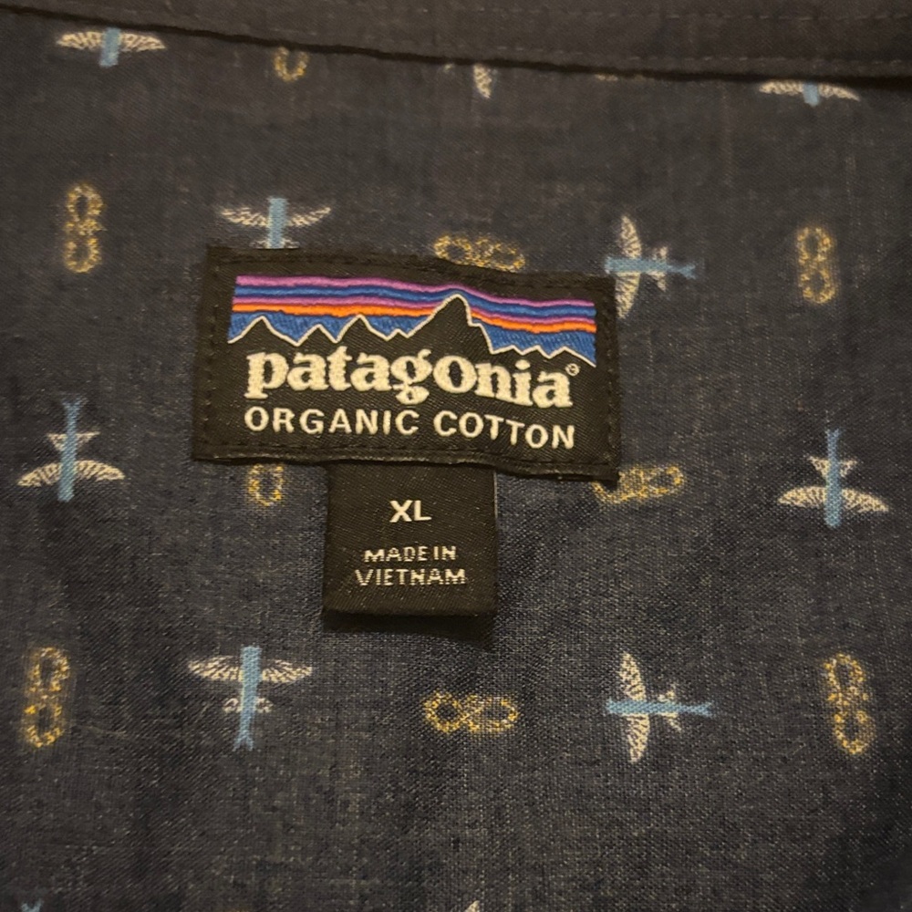Patagonia Dark Blue Button Down Shirt - Picture 2 of 5